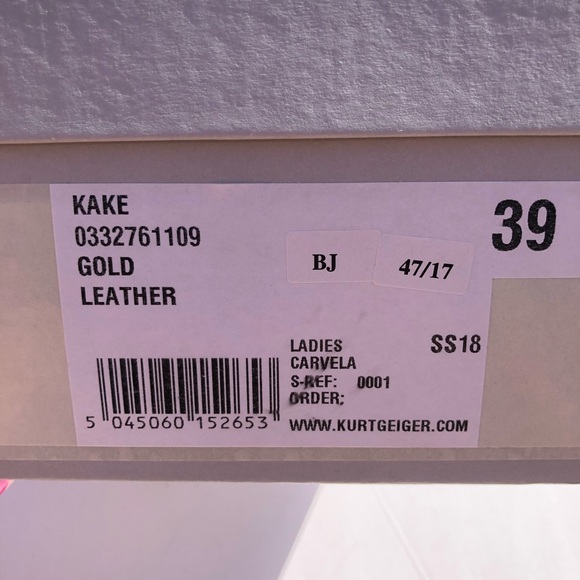 Carvela by Kurt Geiger Kake platform gold sandal - Picture 13 of 13
